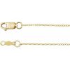 14K Yellow .75 mm Rope 16″ Chain