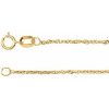 14K Yellow 1 mm Singapore 7″ Chain