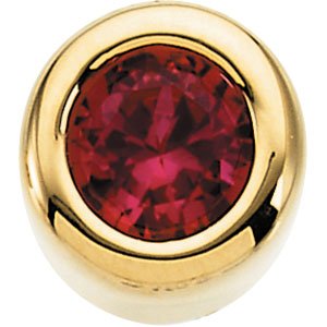 Imitation Ruby Birthstone Pendant