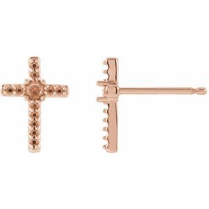 Cross Earring Mounting