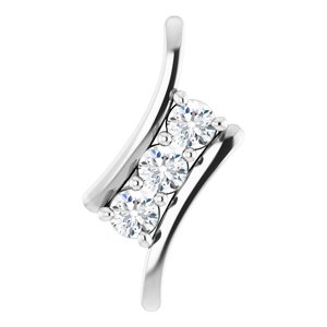 Forever One Colorless Lab-Grown Moissanite Pendant