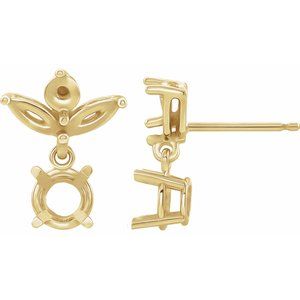 Multi-Stone Earring Mounting