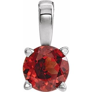 Imitation Garnet Birthstone Pendant