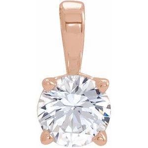 1/10 Ct Natural Diamond Birthstone Pendant