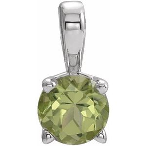 Imitation Peridot Birthstone Pendant