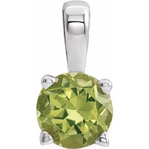 Imitation Peridot Birthstone Pendant