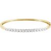 14K Yellow/White 2 1/8 CTW Natural Diamond Bangle 7″ Bracelet