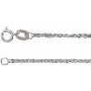 14K White 1.2 mm Diamond-Cut Singapore 7″ Chain