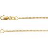 14K Yellow 1 mm Box 7″ Chain