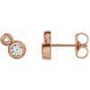 14K Rose 1 CTW Natural Diamond Earrings