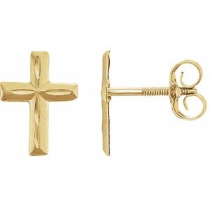 Youth Cross Earrings