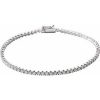 14K White 2 CTW Natural Diamond Line 7″ Bracelet