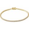 14K Yellow 2 CTW Natural Diamond Line 7″ Bracelet