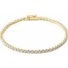 14K Yellow 3 CTW Natural Diamond Line 7″ Bracelet