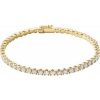 14K Yellow 5 CTW Natural Diamond Line 7″ Bracelet