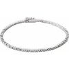 14K White 1 CTW Natural Diamond Line 7″ Bracelet