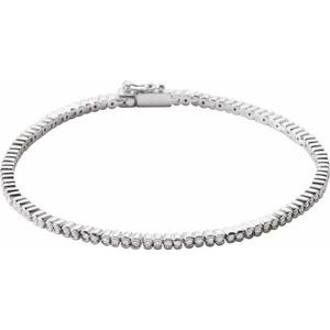 1 Ctw Natural Diamond Line Bracelet