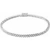 14K White 2 CTW Natural Diamond Line 7″ Bracelet