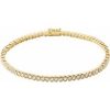 14K Yellow 2 CTW Natural Diamond Line 7″ Bracelet