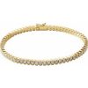 14K Yellow 3 CTW Natural Diamond Line 7″ Bracelet