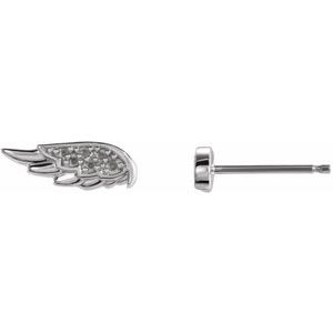 Angel Wing Stud Earring Mounting