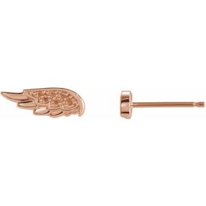 Angel Wing Stud Earring Mounting