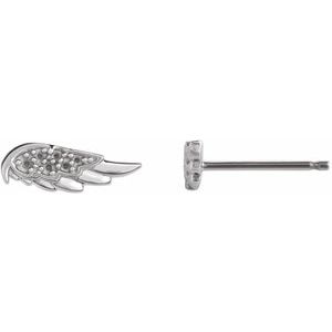 Angel Wing Stud Earring Mounting