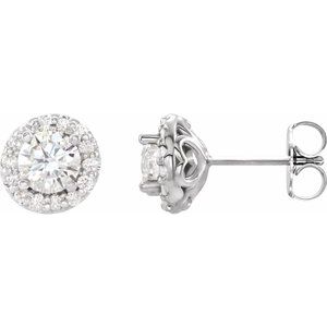 7/8 Ctw Natural Diamond Earrings