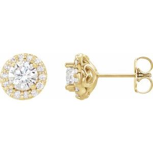 7/8 Ctw Natural Diamond Earrings