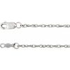 14K White 1.5 mm Rope 7″ Chain