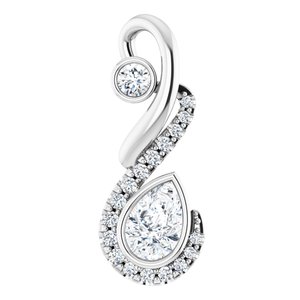 1/2 Ctw Natural Diamond Pendant