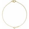 14K Yellow Interlocking Circle Bracelet