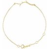 14K Yellow Branch Bar 6 1/2-7 1/2″ Bracelet