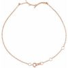 14K Rose Branch Bar 6 1/2-7 1/2″ Bracelet