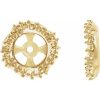 14K Yellow 5.7 mm ID Halo-Style Earring Jacket Mounting