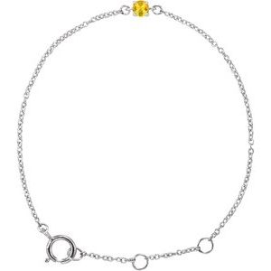 Imitation Citrine Youth Birthstone Bracelet