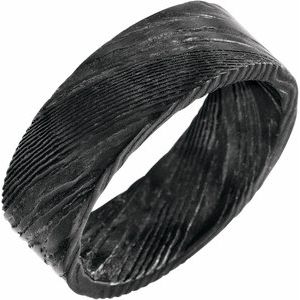 Flat Black Patterned Band