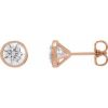 14K Rose 1 3/4 CTW Natural Diamond Cocktail-Style Earrings