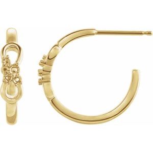 Infinity-Inspired Hoop Earring Mounting