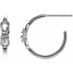 Infinity-Inspired Hoop Earring Mounting