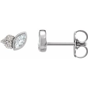 1/5 Ctw Natural Diamond Earrings