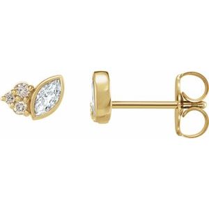 1/5 Ctw Natural Diamond Earrings