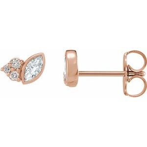 1/5 Ctw Natural Diamond Earrings