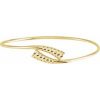 14K Yellow 16.5 mm Bypass Bangle 7″ Bracelet