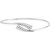 Sterling Silver 16.5 mm Bypass Bangle 7″ Bracelet