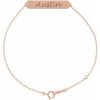 14K Rose Geometric 7-8″ Bracelet