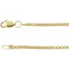 14K Yellow Gold-Filled 1.8 mm Rounded Box 7″ Chain