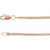 14K Rose 1.8 mm Rounded Box 7″ Chain