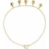 14K Yellow Geometric 5-Station 7″ Bracelet