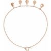 14K Rose Geometric 5-Station 7″ Bracelet